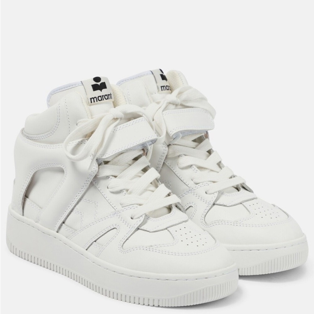 Isabel Marant Brooklee White Hi Top US 9
